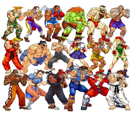 Artes Em Psd Personagens Individuais Do Game Street Fighter Em Psd