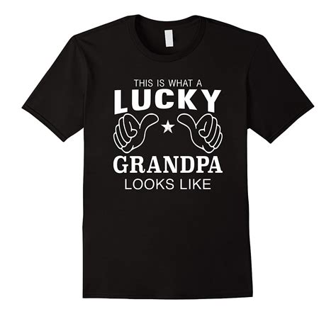 mens this is what a lucky grandpa looks like t shirt vaci vaciuk