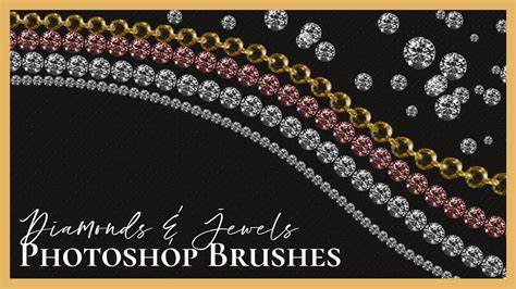 Brush Tool Photoshop Tutorial Realistic Diamonds And Jewels Youtube