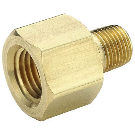 Parker Reducing Adapter Brass 14 In X 18 In Fitting Pipe Size