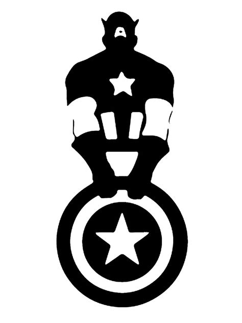 Captain America Stencils Free Stencils And Template Cutout Printable