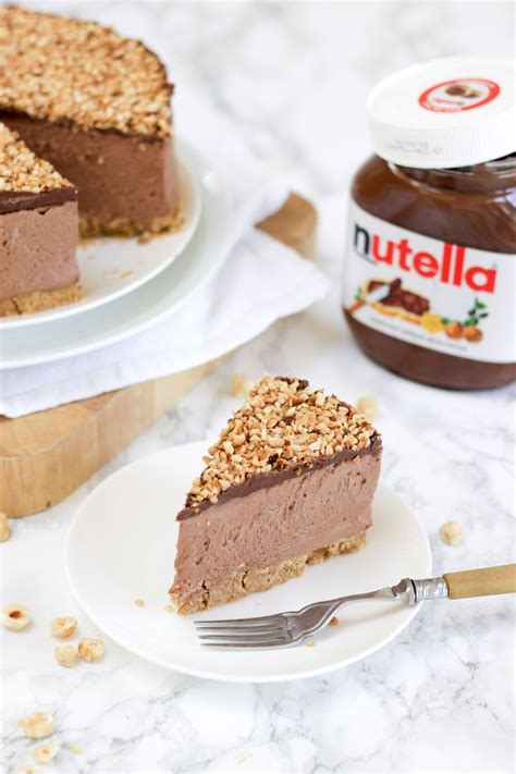 How To Make The Best Ever NO BAKE NUTELLA CHEESECAKE With VIDEO