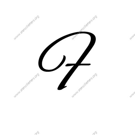 Make social videos in an instant: Flowing Cursive Uppercase & Lowercase Letter Stencils A-Z ...