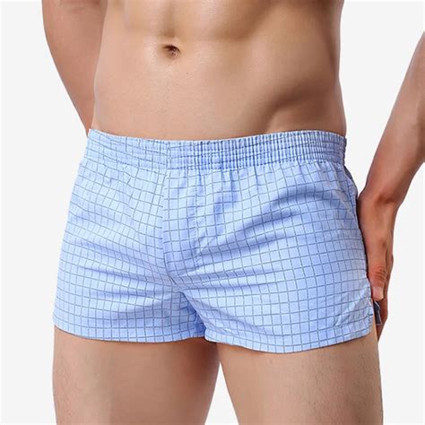 Brand Man Cotton Shorts New Men Print Causual Shorts Thin Soft Low Rise Boxers Homme Homewear