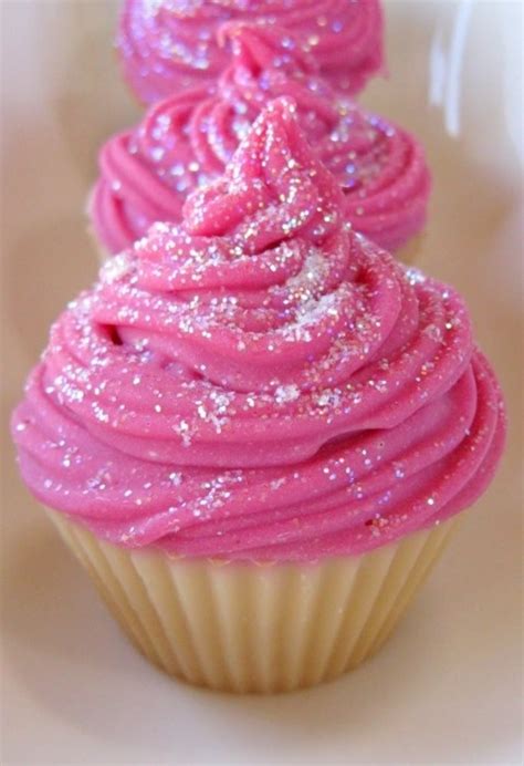 Pink With Sparkle Sparkle Cupcakes Glitter Cupcakes Sparkly Cupcakes