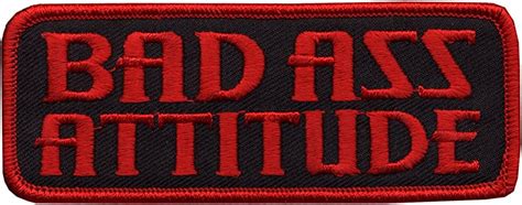 Hot Leathers Bad Ass Attitude Patch 4 Width X 2 Height