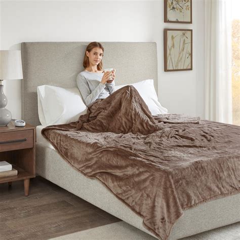 Beautyrest Heated Plush Knitted Microlight Blanket Queen 8302060 Hsn