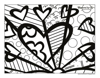 Download Britto Sun and Hearts Color Page by Creativity in Connecticut | TpT