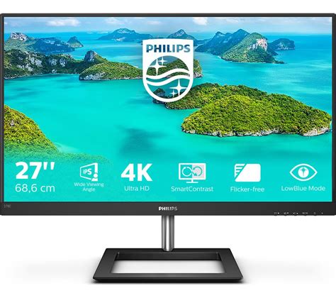 Philips 278e1a 4k Ultra Hd 27 Ips Monitor Black Fast Delivery Currysie