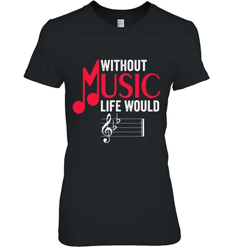 Without Music Life Would B Flat Funny Musical Notes Pun