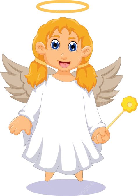 Cute Angel Cartoon For You Design Child Comic Halloween Vector Child
