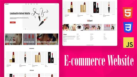 How To Make Ecommerce Website Using HTML CSS And JavaScript Cosmetic Website YouTube