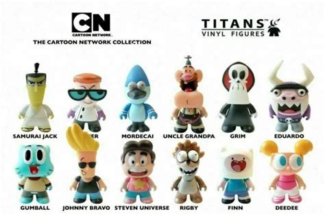 Full Set Of Cartoon Network Titans Vinyl Mini Figures Brand New