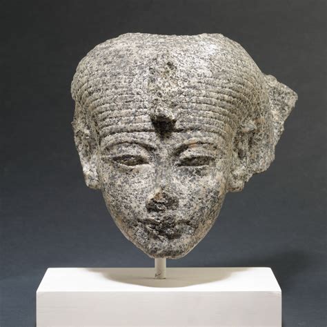 head of a goddess new kingdom post amarna period the metropolitan museum of art