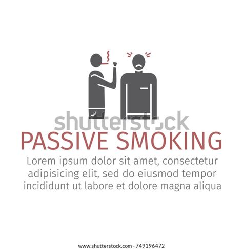 passive smoking icon vector flat cartoon stock vector royalty free 749196472 shutterstock