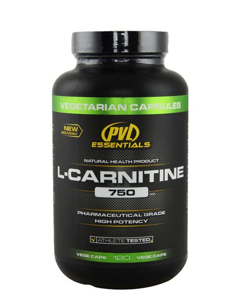 L Carnitine 750 By Pvl 120 Vegetarian Capsules