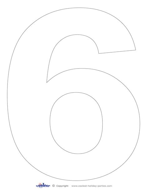 Number 6 Template For Cake Doctemplates