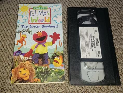 Elmos World The Great Outdoors Vhs 2003 Sesame Street Muppets