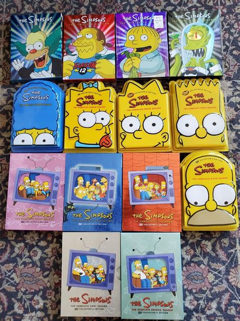 The Simpsons Seasons 1 14 Dvd Box Set Collectors Face Ebay