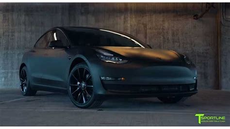2021 Tesla Model 3 Matte Black Tesla Model 3 Customized With All