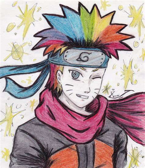 Rainbow Naruto Uzumaki By Mangaiq On Deviantart