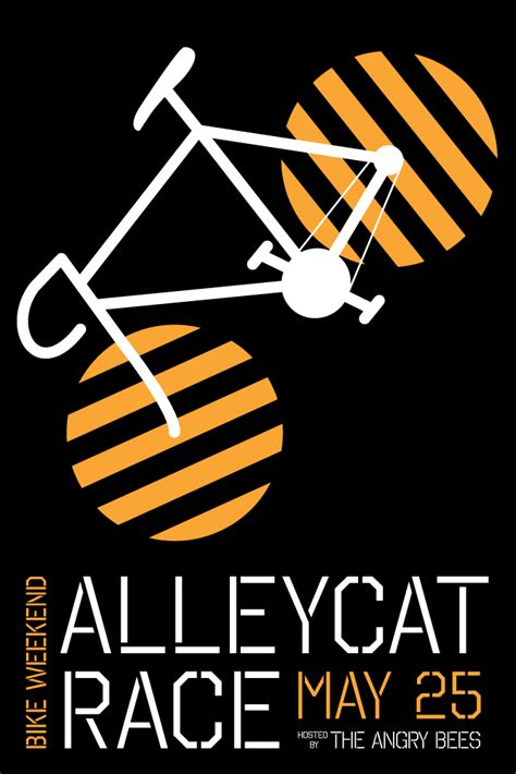 Alleycat Race Postcard Bicycle Illustration Bike Art Racing Bikes