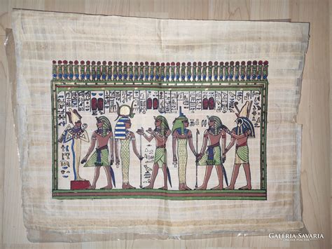 Egyptian Papyrus Hand Painted Original Egyptian Papyrus Image