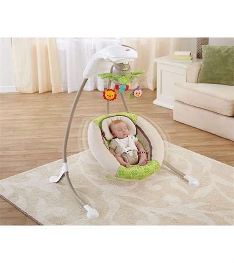 Fisher Price Rainforest Friends Deluxe Cradle N Swing