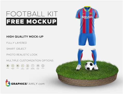 football kit mockup template graphicsfamily