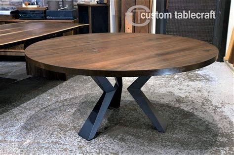 Metal table legs are extra robust and look really well with a wooden tabletop. Set of 3 Modern Design Unique Legs for Round Table! in ...