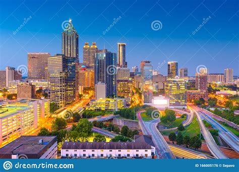 Atlanta Georgia Usa Downtown Cityscape Stock Photo Image Of Offices