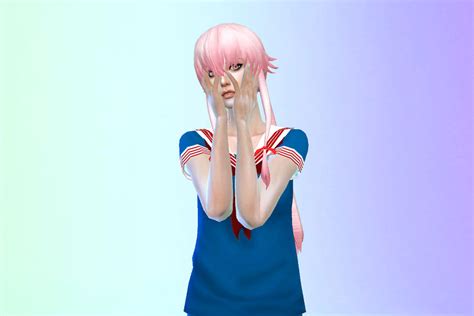 Updated Yandere Sim To The Sims 4 Yunos Hair By We1rdusername On