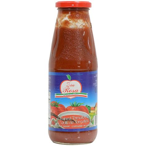 A sauce made of tomatoes, basil, water, preservative. Passata Rustica from Italy. Buy online at Gourmet Food World.