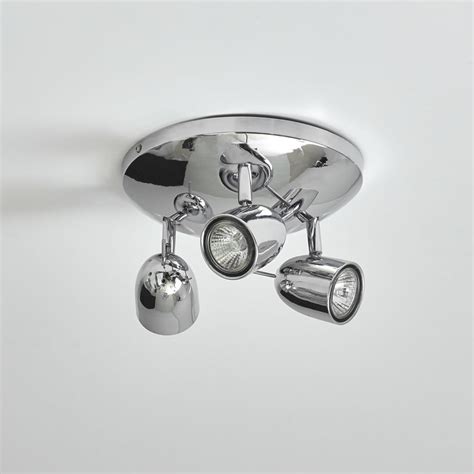 Wilko 3 Arm Dome Spotlight Ceiling Light Silver | Wilko