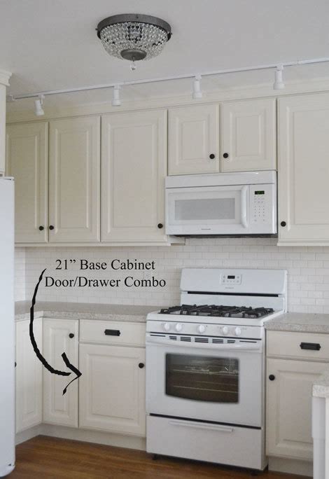 Full kitchen remodels or builds require more than just new cabinets. 21" Base Cabinet Door/Drawer Combo (Momplex White Kitchen ...