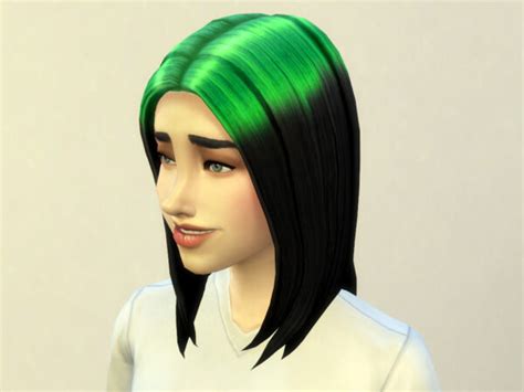 The Sims Resource Billie Eilish Hair Recolored By Kresix Sims 4 Hairs
