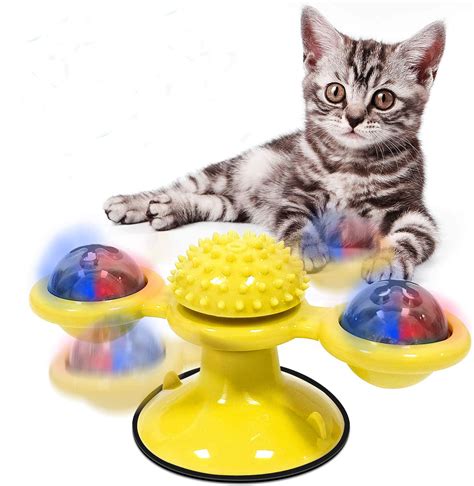 Interactive Cat Catnip Toy For Indoor Cats Windmill Catnip Toy Funny