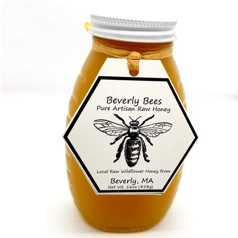 Raw Honey Queenline Jars Beverly Bees