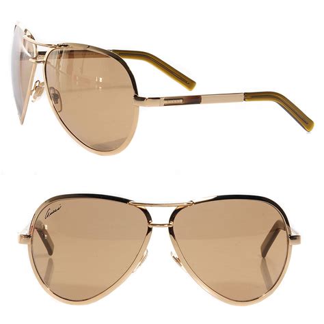 Gucci Aviator Sunglasses 2785 S Gold 97633