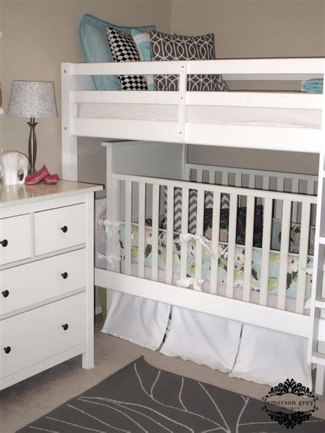 Diy crib bunk beds at american freight furniture warehouse we already had one gulliver crib bunk bed with crib bunk bed can you will find great choice for kids stylish modern look crafted with durable steel. A Room For Two | Bunk bed designs, Bunk bed crib, Shared rooms