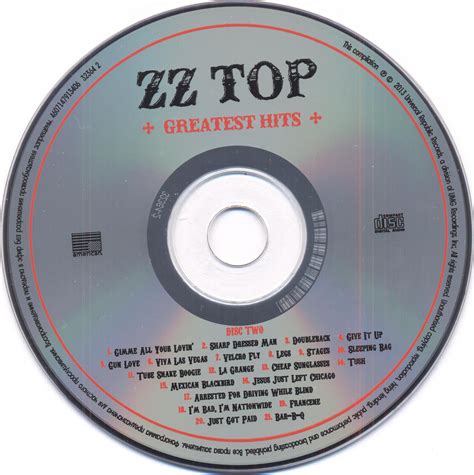 Release Greatest Hits By Zz Top Cover Art Musicbrainz