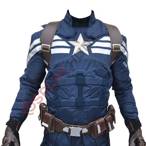 Captain America Stealth Strike Cordura Fabric Costume Suit With