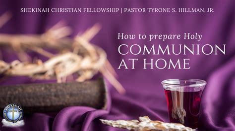 Prepare Holy Communion At Home