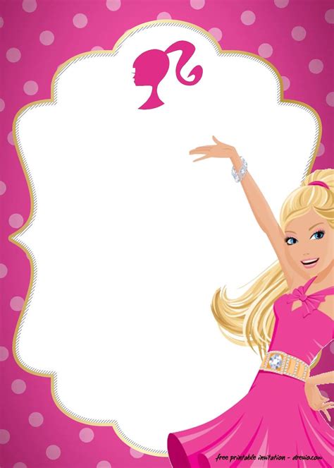 We offer several invitation templates you can download for free. Pin on Barbie invitations Ximena 4 Birthday