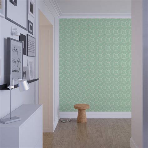 Locate accent wall you would like to add the geometric design to. Mint green wallpaper,Peel and stick wallpaper,geometric ...
