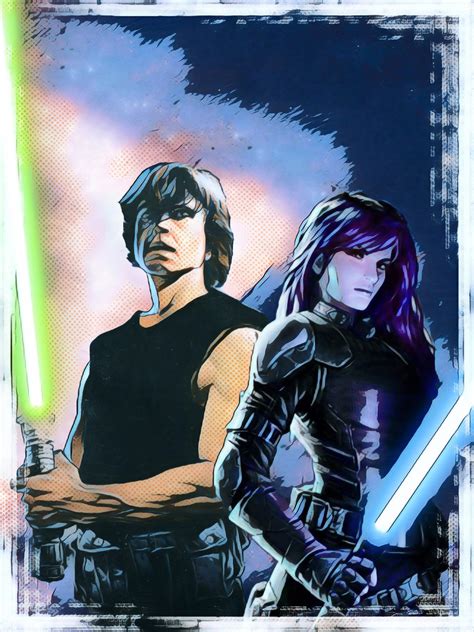 Star Wars Heir To The Empire Luke Skywalker And Mara Jade Wallpapers