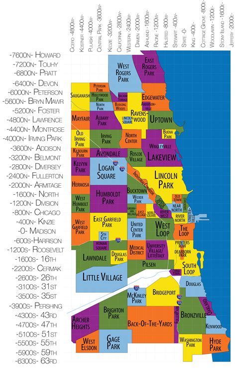 Printable Map Of Chicago Neighborhoods Printable Word Searches
