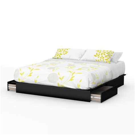 Popular how to build a platform queen bed framequick diy. Amazon.com: South Shore Step One Platform Bed with Drawers ...