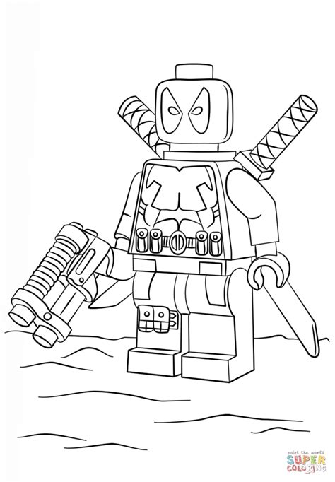 Lego spiderman coloring pages are a great way to get your kids coloring. Lego Deadpool Coloring Pages at GetColorings.com | Free ...