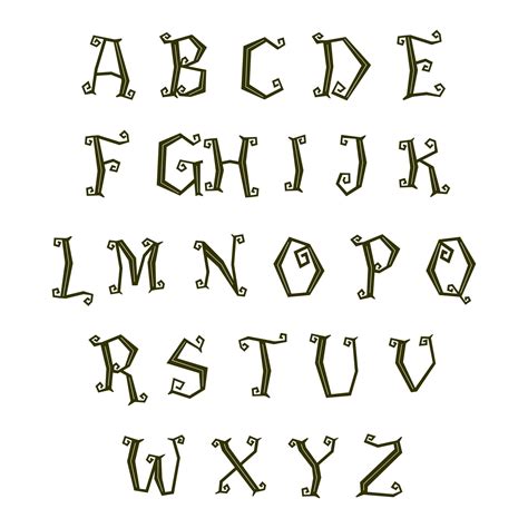 10 Best Printable Scary Letters Pdf For Free At Printablee
